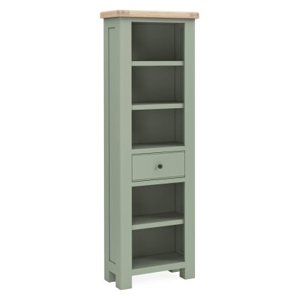 Coastal Sage Slim Bookcase