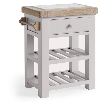 Coastal Stone Grey Small Kitchen Island
