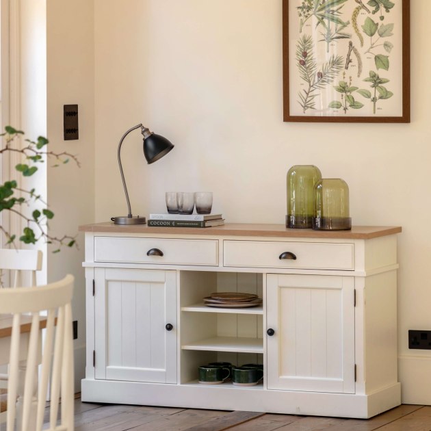 Gallery Direct Eton White 2 Door 2 Drawer Sideboard Gallery Direct Eton White 2 Door 2 Drawer Sideboard