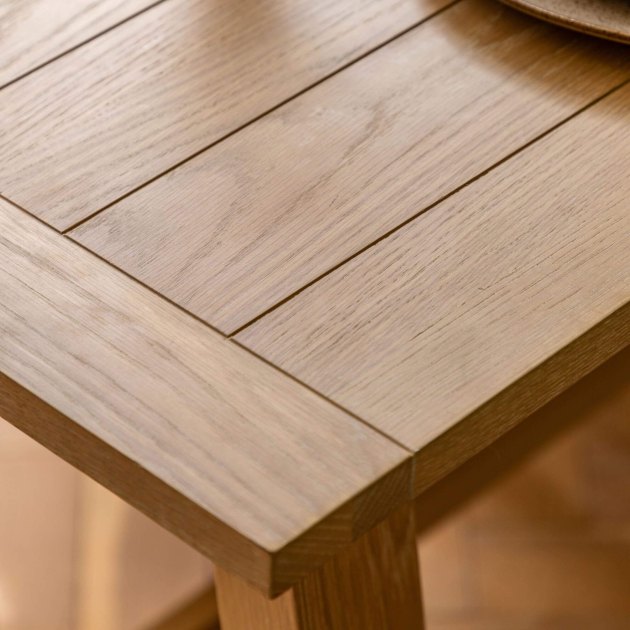 Gallery Direct Eton Extending Trestle Dining Table Natural