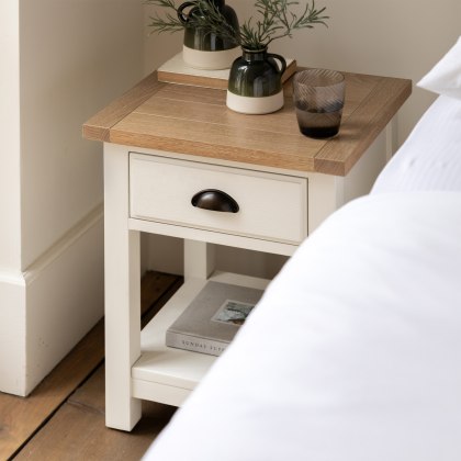 Gallery Direct Eton Bedside Drawer - White Gallery Direct Eton Bedside Drawer - White
