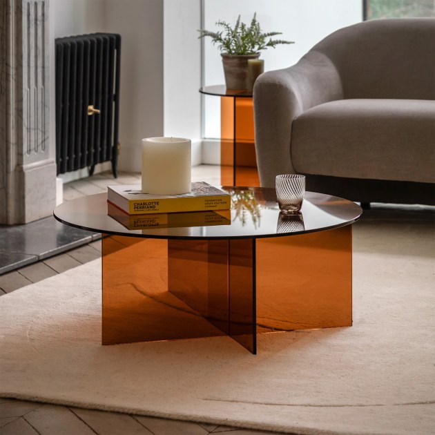 Gallery Direct Parioli Bronze Glass Coffee Table