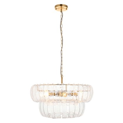 Montrose 6 Pendant Light Brushed Aged Brass Montrose 6 Pendant Light Brushed Aged Brass