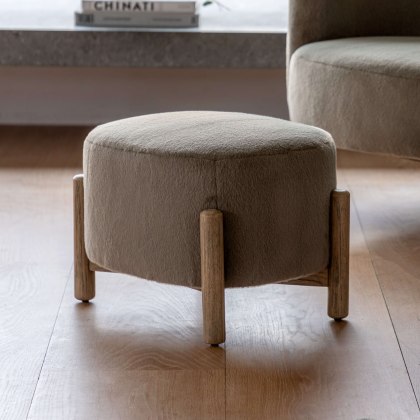Tindon Alaska Khaki Footstool