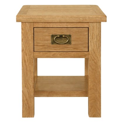 Salisbury Compact Oak Lamp Table