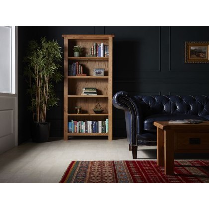 Winchester Oak Large Deep Bookcase