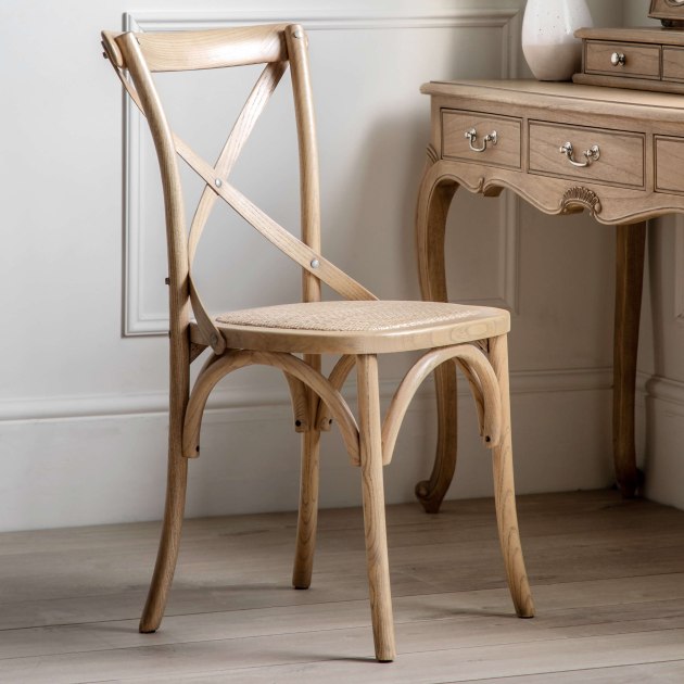 Gallery Direct Cafe Oak Rattan Chair