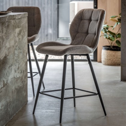 Gallery Direct Manford Barstool, Grey