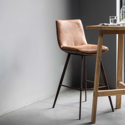 Gallery Direct Palmer Barstool, Brown