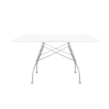 Kartell Glossy by Antonio Citterio White Square Table