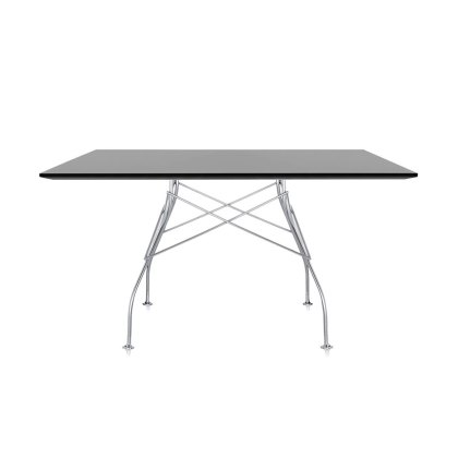 Kartell Glossy by Antonio Citterio Black Square Table