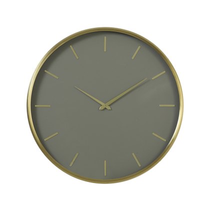 Timora Green Brown Clock