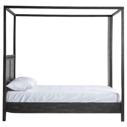 Gallery Direct Boho 4 Poster Super King Bed, Black