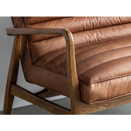 Bramble Vintage Brown 2 Seater Sofa