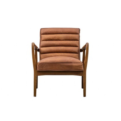Datsun Vintage Brown Leather Armchair Datsun Vintage Brown Leather Armchair
