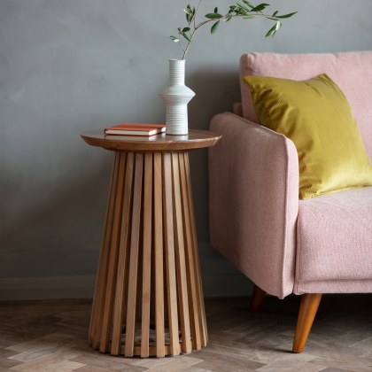 Gallery Direct Brookland Side Table Slatted