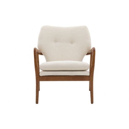 Jensen Mid-Century Modern Armchair - Cream Jensen Mid-Century Modern Armchair - Cream