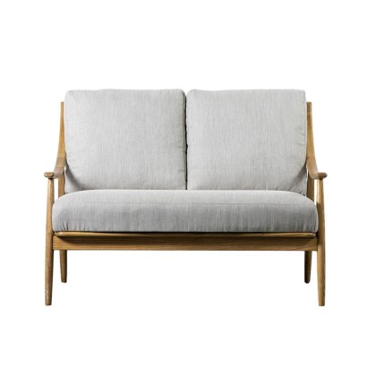 Reliant Mid Century Modern 2 Seater Sofa | Natural Linen