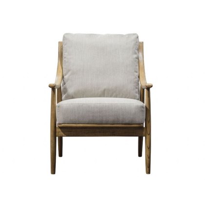 Reliant Mid-Century Modern Armchair | Natural Linen