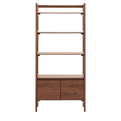 Gallery Direct Madrid Open Display Unit, Walnut