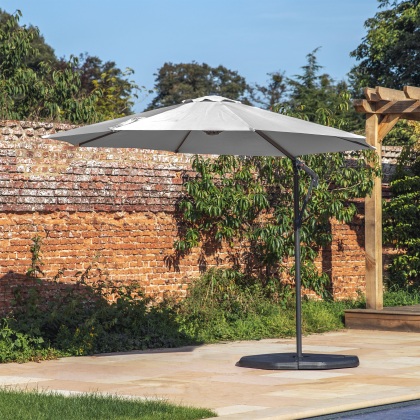 Vazzano 3m Cantilever Parasol | Grey Vazzano 3m Cantilever Parasol | Grey