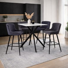 Amine Bar Stool - Grey PU