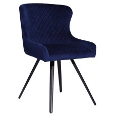 Amine Dining Chair - Blue Velvet