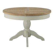 Hunningham Grand Painted Round Butterfly Extending Dining Table