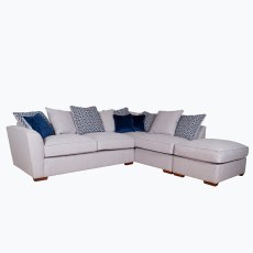 Reiko LHF Pillow Back Corner Group With Stool Reiko LHF Pillow Back Corner Group With Stool
