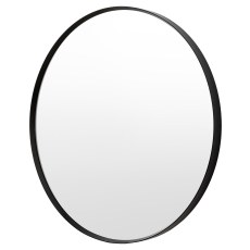 Holworth Small Round Mirror in Black