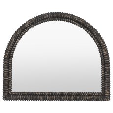Gallery Direct Pimlico Arch Overmantle Mirror in Blackwash