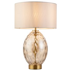 Gallery Direct Elin Dimple Table Lamp – Champagne Finish