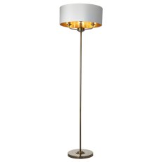 Gallery Direct Highclere 3 Light Table Lamp Antique Brass and Vintage White Shade Gallery Direct Highclere 3 Light Table Lamp Antique Brass and Vintage White Shade