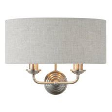 Gallery Direct Highclere Wall Light in Chrome & Natural
