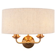 Gallery Direct Highclere Wall Light in Vintage Brass