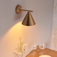 Gallery Direct Cape Wall Light Antique Brass