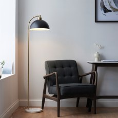 Gallery Direct Buchanan Floor Light | Matt Black Gallery Direct Buchanan Floor Light | Matt Black