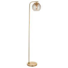 Gallery Direct Dimple Floor Lamp in Satin Gold Gallery Direct Dimple Floor Lamp in Satin Gold