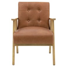 Blackhall Antique Brown Armchair