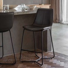Gallery Direct Hawking Charcoal Stool