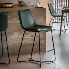 Gallery Direct Hawking Green Stool