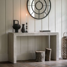 Gallery Direct Iowa Whitewash Console