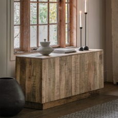 Gallery Direct Iowa 4 Door Sideboard- Natural