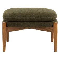 Datsun Green Boucle Footstool