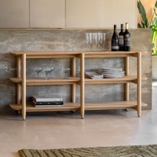 Gallery Direct Hatfield Natural Wide Open Display
