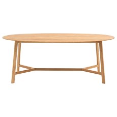 Gallery Direct Madrid Oval Dining Table, Oak