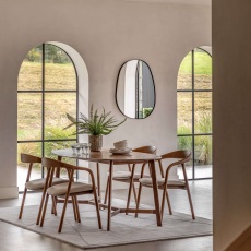 Gallery Direct Madrid Oval Dining Table, Walnut