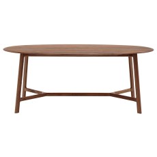 Gallery Direct Madrid Oval Dining Table, Walnut