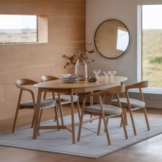 Gallery Direct Madrid Extending Dining Table, Natural Gallery Direct Madrid Extending Dining Table, Natural