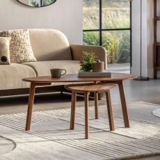 Gallery Direct Madrid Coffee Table Nest, Walnut Gallery Direct Madrid Coffee Table Nest, Walnut